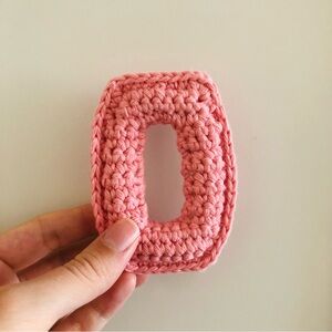 Crochet Letter Custom Letter Monogram Crochet O Baby Shower Gift Nursery